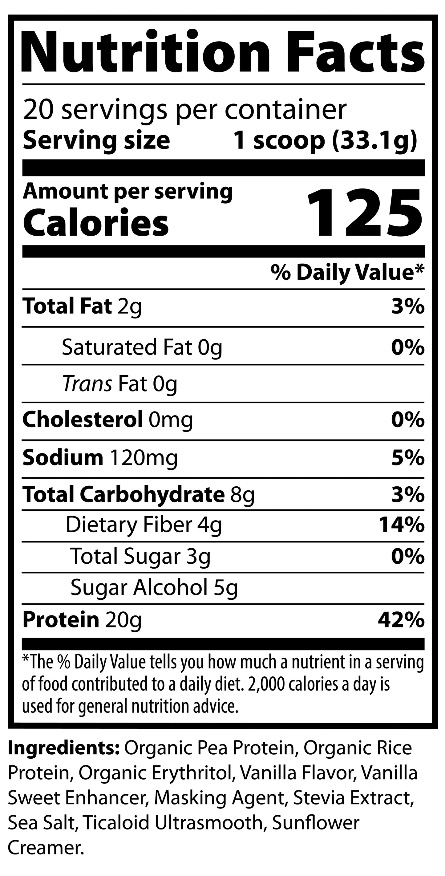 1.5lb Pure Plant Protein Vanilla