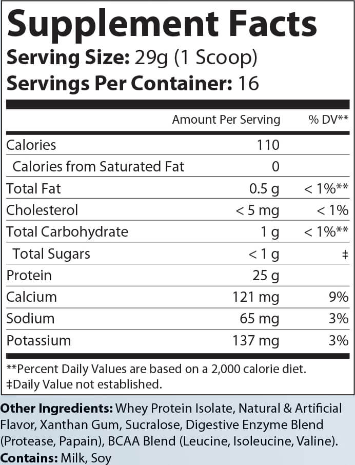 Ironclad Isolate Protein Vanilla