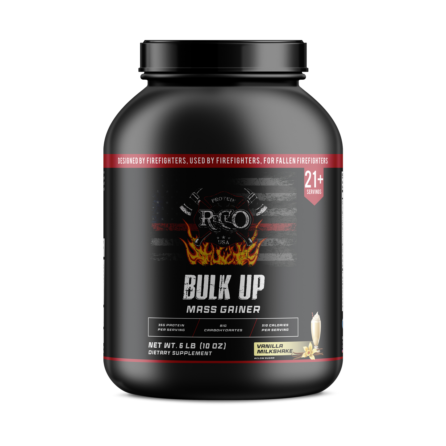 6lb Bulk Up! Mass Gainer Vanilla Milkshake w/Low Sugar