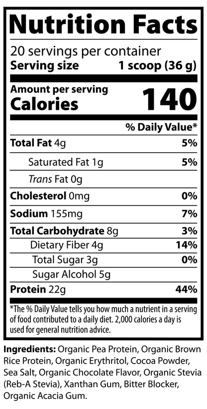 1.5lb Pure Plant Protein Rich Chocolate