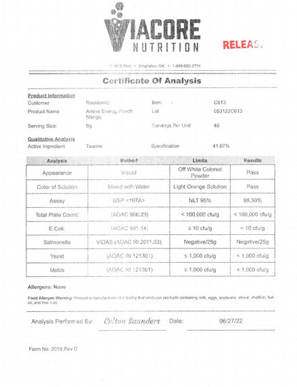 Hot Shot Peach Mango 360g